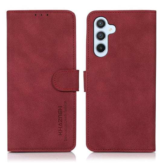 For Samsung Galaxy A37 5G KHAZNEH Matte Texture Leather Phone Case(Red)