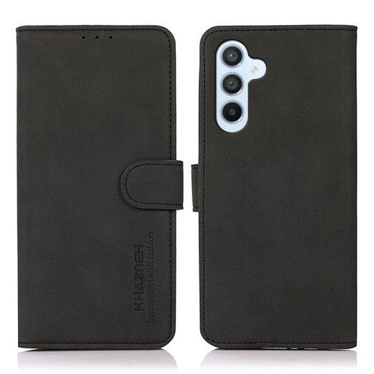 For Samsung Galaxy A57 5G KHAZNEH Matte Texture Leather Phone Case(Black)