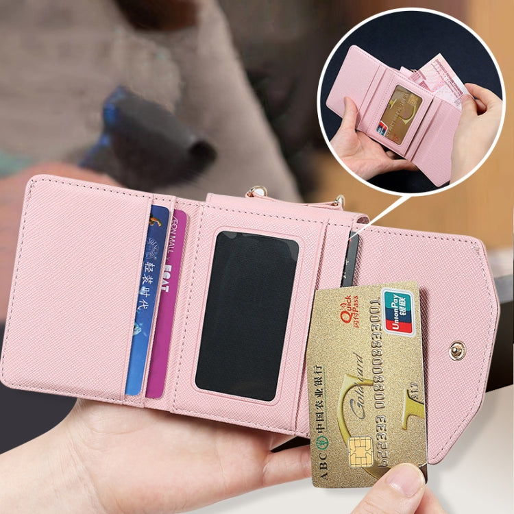 For Samsung Galaxy Z Flip4 VIETAO Portable Wallet Foldable PU Phone Case(Rose Gold) - Galaxy Z Flip4 5G Cases by VIETAO | Online Shopping UK | buy2fix
