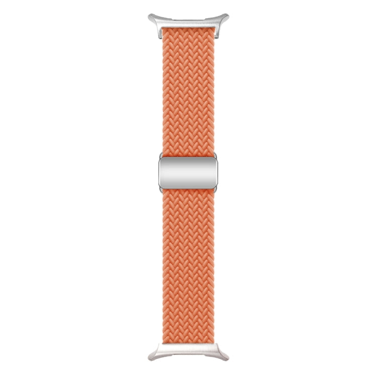 For Samsung Galaxy Watch Ultra 47mm Nylon Loop Magnetic Buckle Watch Band(Orange) - Watch Bands by buy2fix | Online Shopping UK | buy2fix