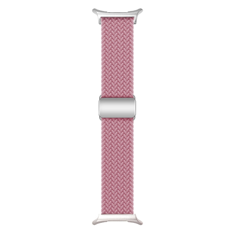 For Samsung Galaxy Watch Ultra 47mm / Ultra 2025 Nylon Loop Magnetic Buckle Watch Band(Pink) - Watch Bands by buy2fix | Online Shopping UK | buy2fix