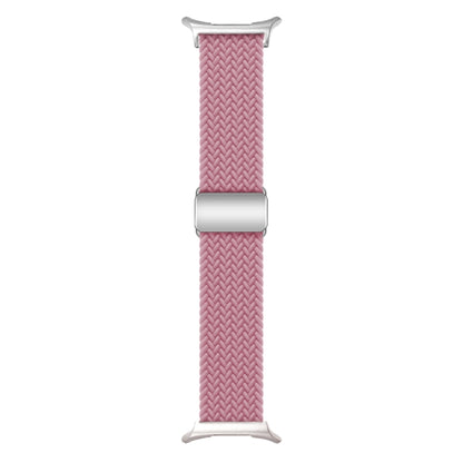 For Samsung Galaxy Watch Ultra 47mm / Ultra 2025 Nylon Loop Magnetic Buckle Watch Band(Pink) - Watch Bands by buy2fix | Online Shopping UK | buy2fix