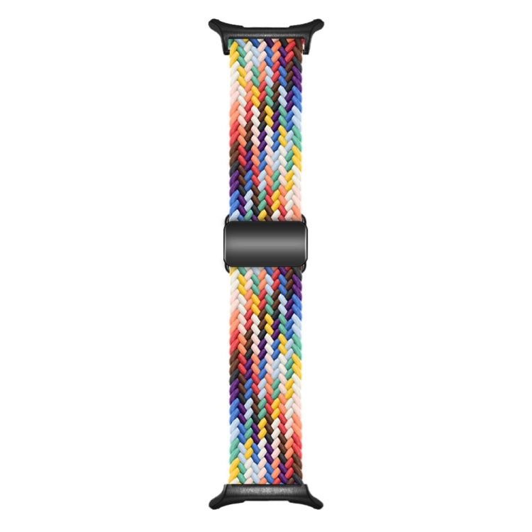 For Samsung Galaxy Watch Ultra 47mm / Ultra 2025 Nylon Loop Magnetic Buckle Watch Band(Official Rainbow) - Watch Bands by buy2fix | Online Shopping UK | buy2fix