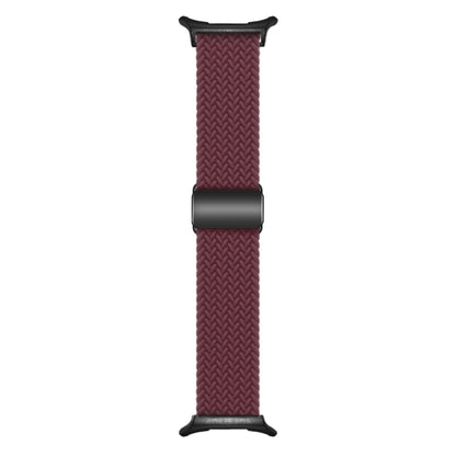 For Samsung Galaxy Watch Ultra 47mm / Ultra 2025 Nylon Loop Magnetic Buckle Watch Band(Wine Red) - Watch Bands by buy2fix | Online Shopping UK | buy2fix