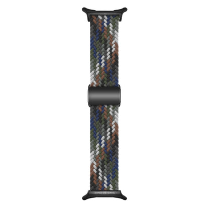 For Samsung Galaxy Watch Ultra 47mm / Ultra 2025 Nylon Loop Magnetic Buckle Watch Band(Denim Rainbow) - Watch Bands by buy2fix | Online Shopping UK | buy2fix