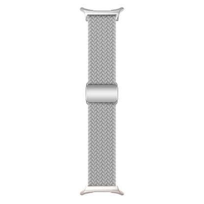 For Samsung Galaxy Watch Ultra 47mm / Ultra 2025 Nylon Loop Magnetic Buckle Watch Band(Light Grey) - Watch Bands by buy2fix | Online Shopping UK | buy2fix