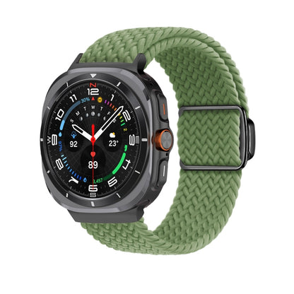 For Samsung Galaxy Watch Ultra 47mm / Ultra 2025 Nylon Loop Magnetic Buckle Watch Band(Cactus) - Watch Bands by buy2fix | Online Shopping UK | buy2fix