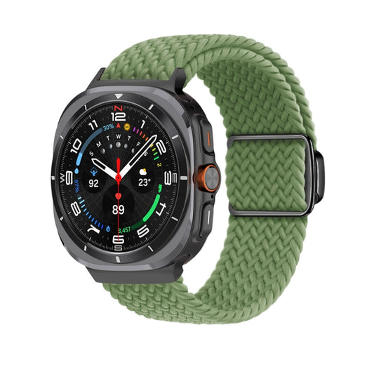 For Samsung Galaxy Watch Ultra 47mm / Ultra 2025 Nylon Loop Magnetic Buckle Watch Band(Cactus) - Watch Bands by buy2fix | Online Shopping UK | buy2fix