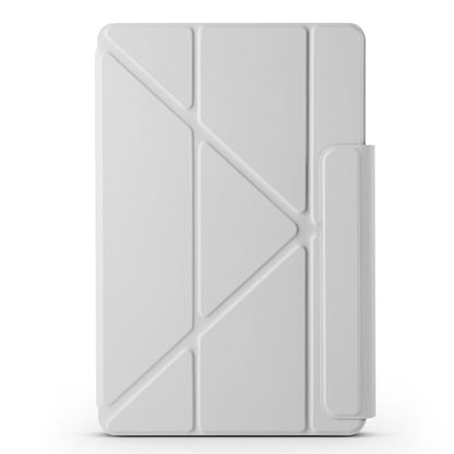 For Honor MagicPad 2 12.3 Fixed Buckle Magnetic Deformation Leather Tablet Case(Grey) - Honor by buy2fix | Online Shopping UK | buy2fix
