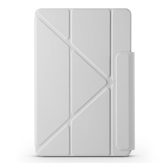 For Honor MagicPad 2 12.3 Fixed Buckle Magnetic Deformation Leather Tablet Case(Grey) - Honor by buy2fix | Online Shopping UK | buy2fix