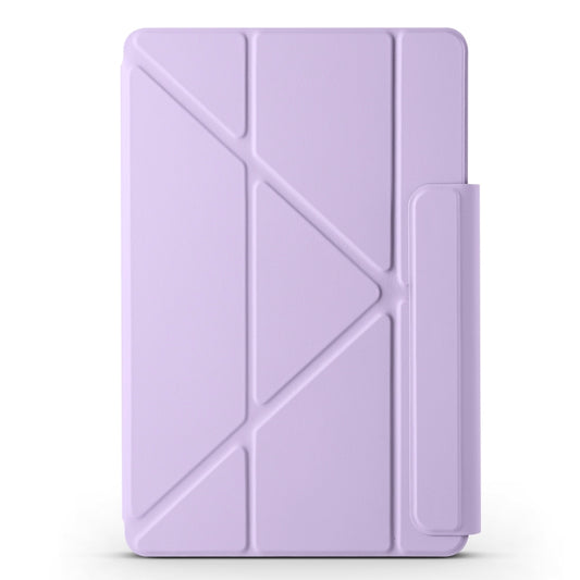 For Honor MagicPad 2 12.3 Fixed Buckle Magnetic Deformation Leather Tablet Case(Taro Purple) - Honor by buy2fix | Online Shopping UK | buy2fix