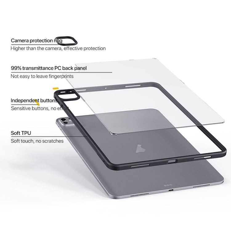 For iPad Air 11 2025 / 2024 Ming Shield Series PC Hybrid TPU Tablet Case(Grey) - iPad Air 11 2025 / 2024 Cases by buy2fix | Online Shopping UK | buy2fix