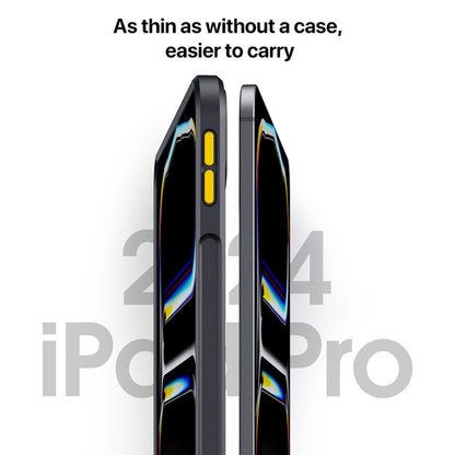 For iPad Air 11 2025 / 2024 Ming Shield Series PC Hybrid TPU Tablet Case(Grey) - iPad Air 11 2025 / 2024 Cases by buy2fix | Online Shopping UK | buy2fix