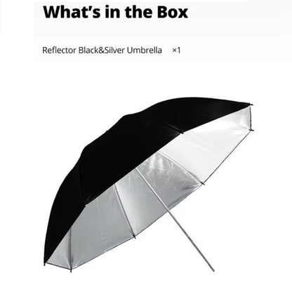 Godox UB002 Photography Studio Reflector Diffuser Umbrella, Size:33 inch 84cm(Black Silver) -  by Godox | Online Shopping UK | buy2fix