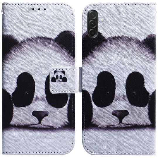 For Galaxy A57 5G Coloured Drawing Flip Leather Phone Case(Panda)