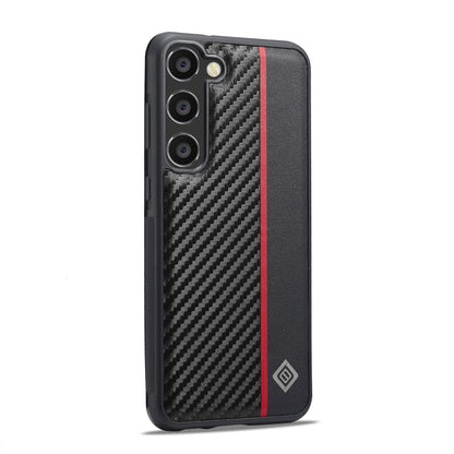 For Samsung Galaxy S25+ 5G LC.IMEEKE 3 in 1 Carbon Fiber Texture Shockproof Phone Case(Black) - Galaxy S25+ 5G Cases by LC.IMEEKE | Online Shopping UK | buy2fix