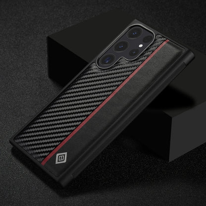 For Samsung Galaxy S25 Ultra 5G LC.IMEEKE 3 in 1 Carbon Fiber Texture Shockproof Phone Case(Black) - Galaxy S25 Ultra 5G Cases by LC.IMEEKE | Online Shopping UK | buy2fix