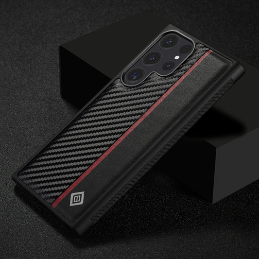 For Samsung Galaxy S25 Ultra 5G LC.IMEEKE 3 in 1 Carbon Fiber Texture Shockproof Phone Case(Black) - Galaxy S25 Ultra 5G Cases by LC.IMEEKE | Online Shopping UK | buy2fix