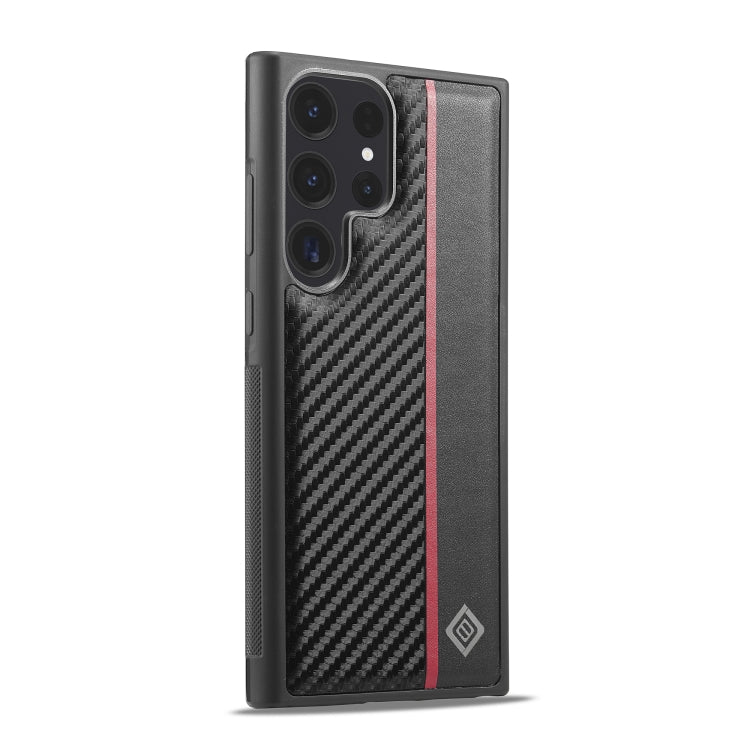 For Samsung Galaxy S25 Ultra 5G LC.IMEEKE 3 in 1 Carbon Fiber Texture Shockproof Phone Case(Black) - Galaxy S25 Ultra 5G Cases by LC.IMEEKE | Online Shopping UK | buy2fix