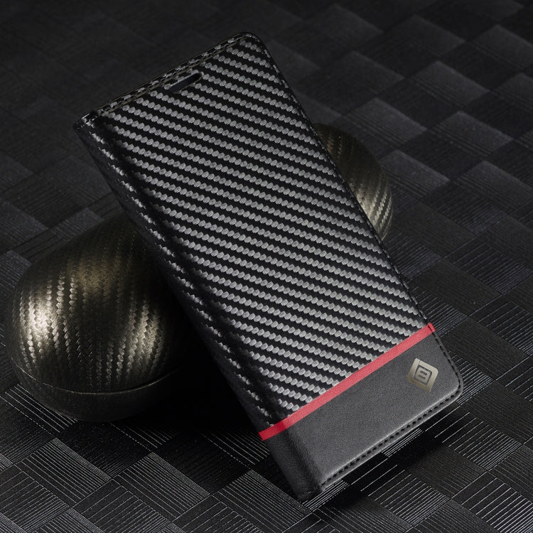 For Samsung Galaxy S25 Ultra 5G LC.IMEEKE Carbon Fiber Leather Phone Case(Horizontal Black) - Galaxy S25 Ultra 5G Cases by LC.IMEEKE | Online Shopping UK | buy2fix
