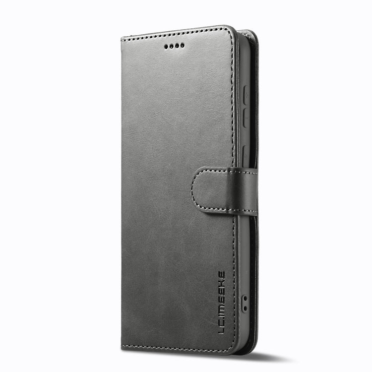 For Samsung Galaxy S25+ 5G LC.IMEEKE Calf Texture Leather Phone Case(Grey) - Galaxy S25+ 5G Cases by LC.IMEEKE | Online Shopping UK | buy2fix