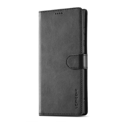 For Samsung Galaxy S25 Ultra 5G LC.IMEEKE Calf Texture Leather Phone Case(Black) - Galaxy S25 Ultra 5G Cases by LC.IMEEKE | Online Shopping UK | buy2fix