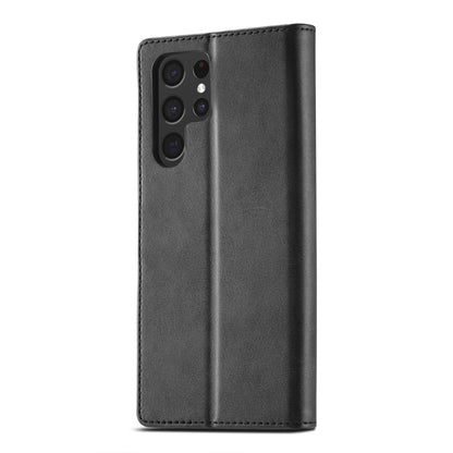 For Samsung Galaxy S25 Ultra 5G LC.IMEEKE Calf Texture Leather Phone Case(Black) - Galaxy S25 Ultra 5G Cases by LC.IMEEKE | Online Shopping UK | buy2fix