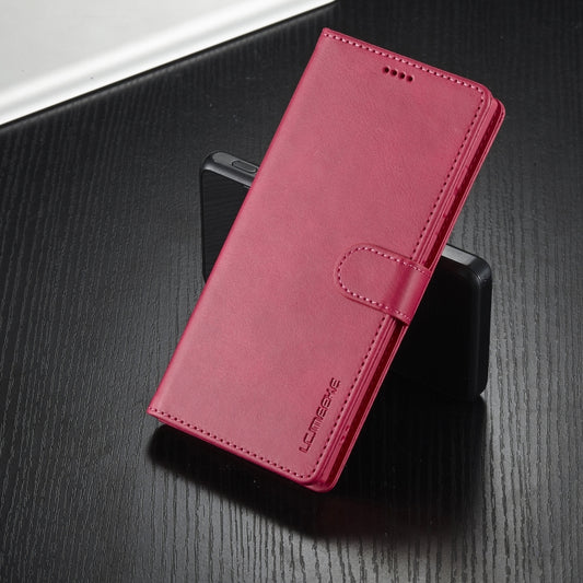 For Samsung Galaxy S25 Ultra 5G LC.IMEEKE Calf Texture Leather Phone Case(Red) - Galaxy S25 Ultra 5G Cases by LC.IMEEKE | Online Shopping UK | buy2fix