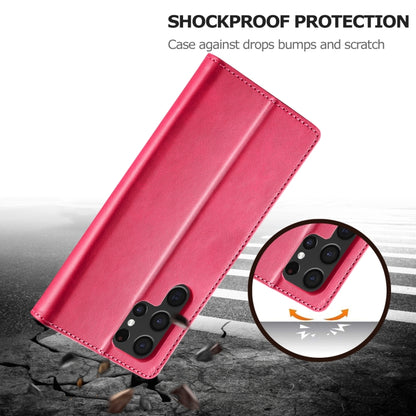 For Samsung Galaxy S25 Ultra 5G LC.IMEEKE Calf Texture Leather Phone Case(Red) - Galaxy S25 Ultra 5G Cases by LC.IMEEKE | Online Shopping UK | buy2fix