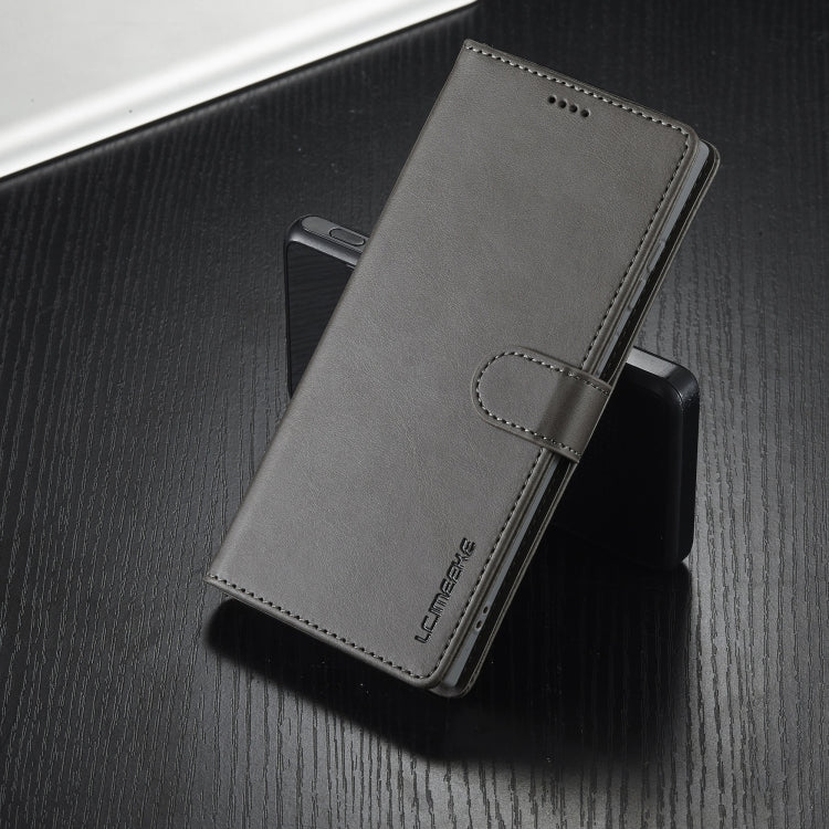 For Samsung Galaxy S25 Ultra 5G LC.IMEEKE Calf Texture Leather Phone Case(Grey) - Galaxy S25 Ultra 5G Cases by LC.IMEEKE | Online Shopping UK | buy2fix