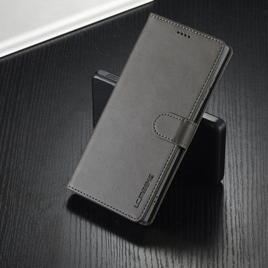 For Samsung Galaxy S25 Ultra 5G LC.IMEEKE Calf Texture Leather Phone Case(Grey) - Galaxy S25 Ultra 5G Cases by LC.IMEEKE | Online Shopping UK | buy2fix