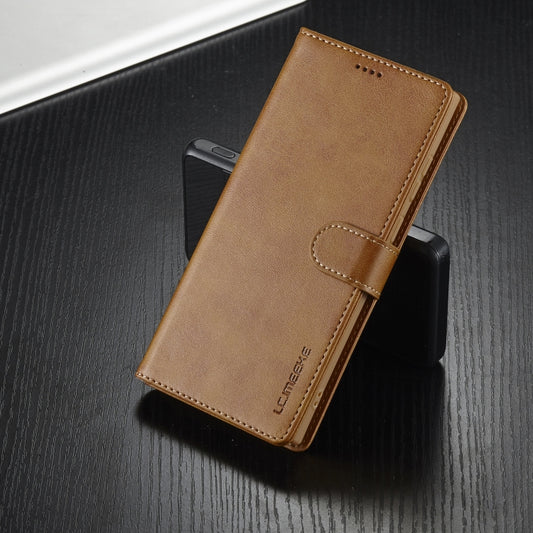 For Samsung Galaxy S25 Ultra 5G LC.IMEEKE Calf Texture Leather Phone Case(Brown) - Galaxy S25 Ultra 5G Cases by LC.IMEEKE | Online Shopping UK | buy2fix