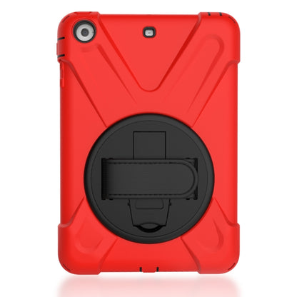 For iPad Mini 3 & 2 & 1 Shockproof Colorful Silicone + PC Protective Case with Holder & Hand Grip Strap(Red) - iPad Mini 4 & 3 & 2 & 1 Cases by buy2fix | Online Shopping UK | buy2fix