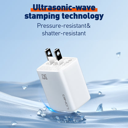 LDNIO A1508C PD30W USB-C / Type-C Fast Charger with 1m Type-C Cable(White) - USB Charger by LDNIO | Online Shopping UK | buy2fix