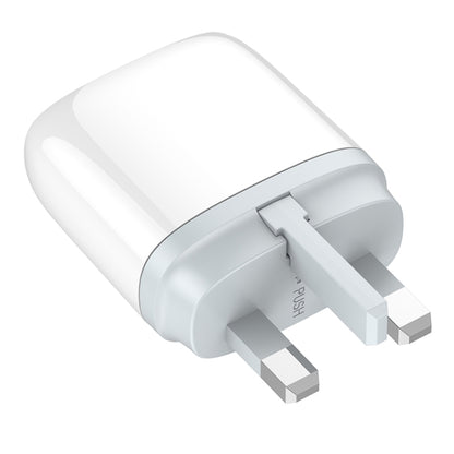 LDNIO Q229 QC3.0 / PD20W USB + Type-C Fast Charger with 1m Type-C to Type-C Cable, Plug Type:UK Plug(White) - USB Charger by LDNIO | Online Shopping UK | buy2fix