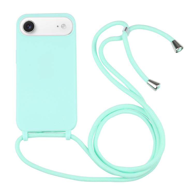 Candy Colors TPU Protective Phone Case with Lanyard For iPhone Air(Mint Green) - iPhone Air Cases by buy2fix | Online Shopping UK | buy2fix