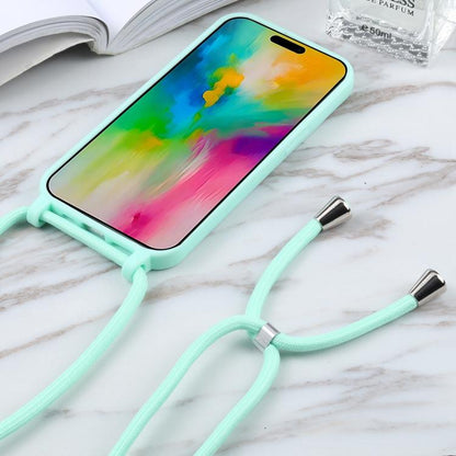 Candy Colors TPU Protective Phone Case with Lanyard For iPhone Air(Mint Green) - iPhone Air Cases by buy2fix | Online Shopping UK | buy2fix
