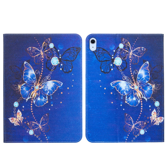 For iPad Air 13 2025 / 2024 Colored Drawing Leather Tablet Case(Purple Butterfly) - iPad Air 13 2025 / 2024 Cases by buy2fix | Online Shopping UK | buy2fix