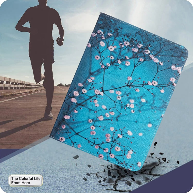 For iPad Air 13 2025 / 2024 Colored Drawing Leather Tablet Case(Plum Blossom) - iPad Air 13 2025 / 2024 Cases by buy2fix | Online Shopping UK | buy2fix