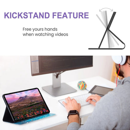 For iPad Air 13 2025 / 2024 Colored Drawing Leather Tablet Case(Plum Blossom) - iPad Air 13 2025 / 2024 Cases by buy2fix | Online Shopping UK | buy2fix