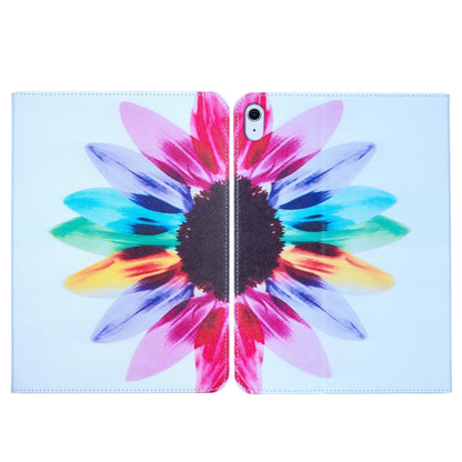 For iPad Air 13 2025 / 2024 Colored Drawing Leather Tablet Case(Sun Flower) - iPad Air 13 2025 / 2024 Cases by buy2fix | Online Shopping UK | buy2fix