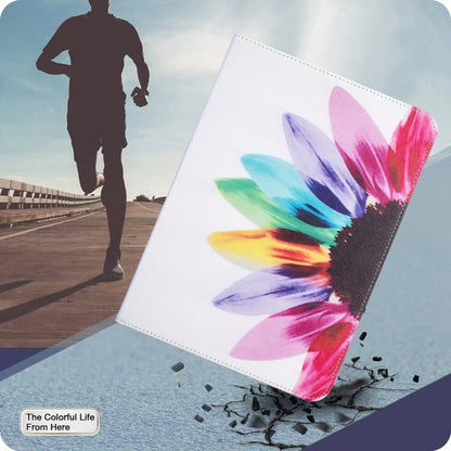 For iPad Air 13 2025 / 2024 Colored Drawing Leather Tablet Case(Sun Flower) - iPad Air 13 2025 / 2024 Cases by buy2fix | Online Shopping UK | buy2fix