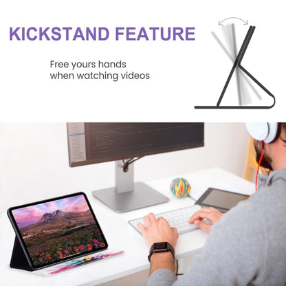 For iPad Air 13 2025 / 2024 Colored Drawing Leather Tablet Case(Sun Flower) - iPad Air 13 2025 / 2024 Cases by buy2fix | Online Shopping UK | buy2fix