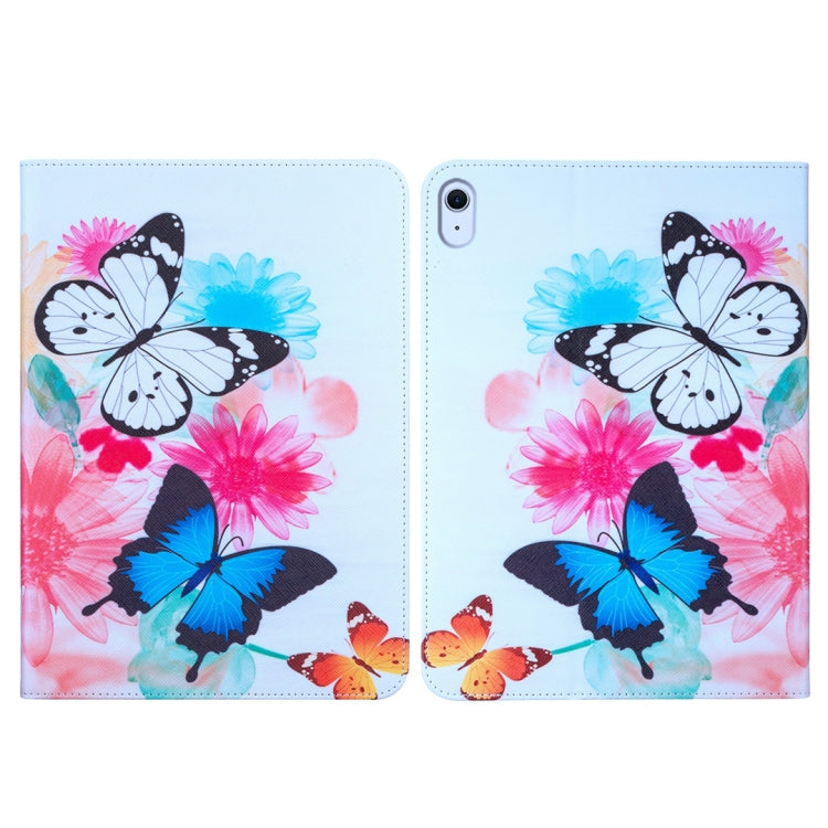 For iPad Air 13 2025 / 2024 Colored Drawing Leather Tablet Case(Two Butterflies) - iPad Air 13 2025 / 2024 Cases by buy2fix | Online Shopping UK | buy2fix