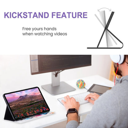 For iPad Air 13 2025 / 2024 Colored Drawing Leather Tablet Case(Two Butterflies) - iPad Air 13 2025 / 2024 Cases by buy2fix | Online Shopping UK | buy2fix