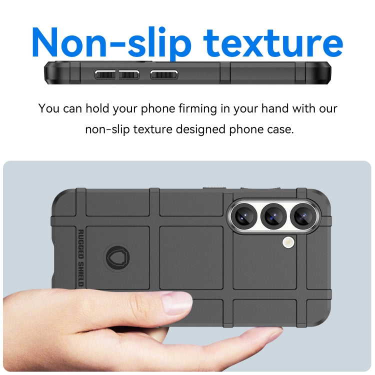 For Samsung Galaxy S25 5G Full Coverage Shockproof TPU Phone Case(Black) by buy2fix
