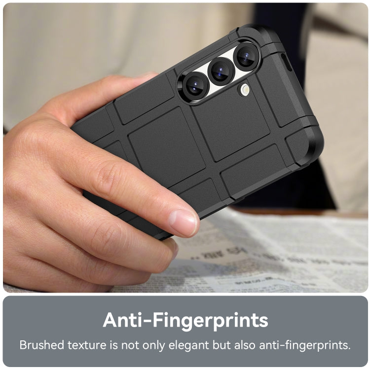 For Samsung Galaxy S25 5G Full Coverage Shockproof TPU Phone Case(Black) by buy2fix