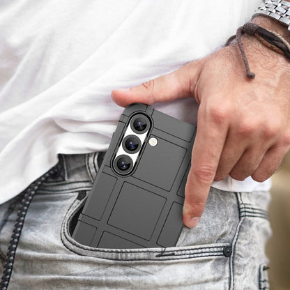 For Samsung Galaxy S25 5G Full Coverage Shockproof TPU Phone Case(Black) by buy2fix