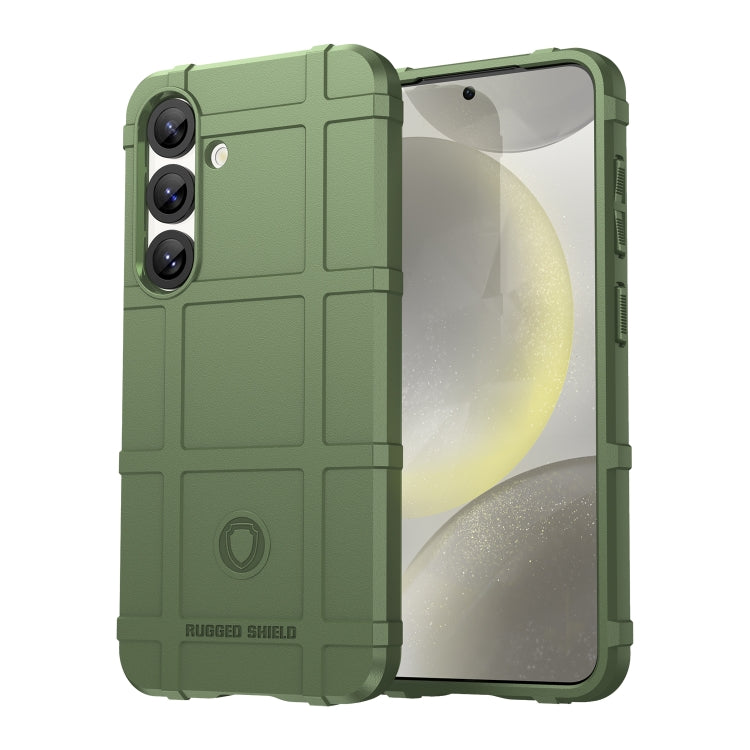 For Samsung Galaxy S25 5G Full Coverage Shockproof TPU Phone Case(Green) by buy2fix