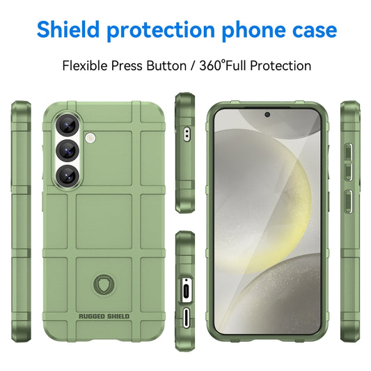 For Samsung Galaxy S25 5G Full Coverage Shockproof TPU Phone Case(Green) by buy2fix